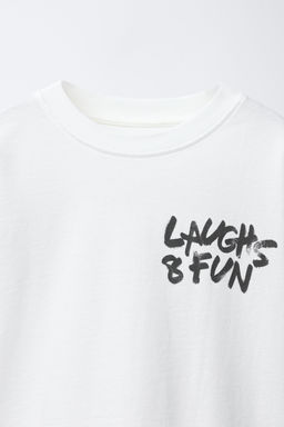 Футболка Zara Doble Manga белая