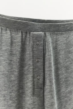 PANTAL?N MEZCLA LYOCELL BOTONES / Gris - Zara фото 6