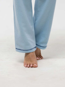 Пижама женская, цвет голубой