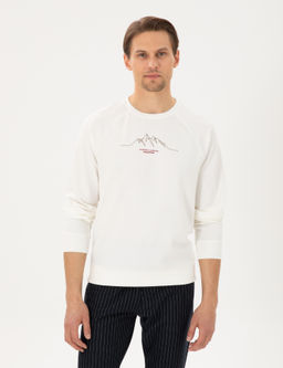 Ekru Regular Fit Sweatshirt