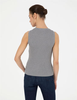 Gri Melanj Ex. Slim Fit Triko Bluz - Pierre cardin фото 5