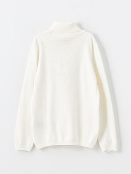 Bal?k?? Yaka Basic Uzun Kollu K?z ?ocuk Triko Kazak - Waikiki фото 2