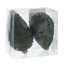 Набор из 2шт Украшение новогоднее "Шишка", L12 W12 H6,5 см