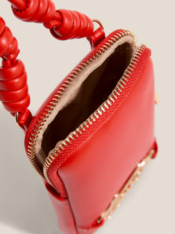 Женская сумка для смартфона LOVE MOSCHINO SCRIPT SLG Артикул 4463446, рубиновый