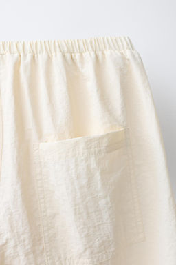 PANTAL?N WIDE LEG NYLON / Mantequilla - Zara фото 4