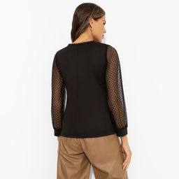 Блуза комбинированная, Попала в сказку (black) - Charutti фото 5