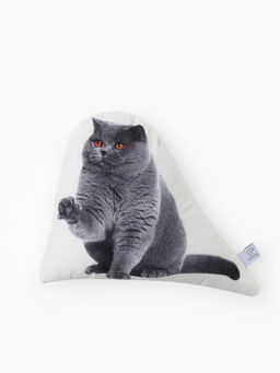 Подушка Этель British cat, 40?33 см, 100% п/э, велюр