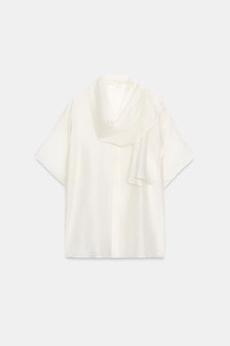 CAMISA PA?UELO ZW COLLECTION / Blanco - Zara фото 7