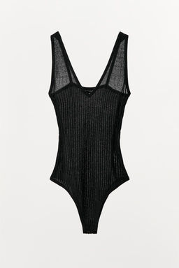PLEATED KNIT BODYSUIT - Zara фото 5