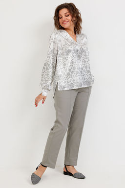 Блуза BegiModa 4142 Круги на белом