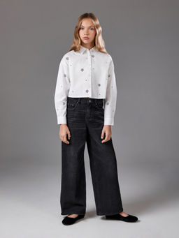 ACOOLA / Блузка детская для девочек Fara белый  фото 2