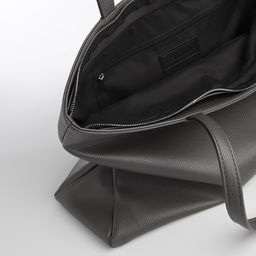 Сумка женская TEXTURA, шоппер, большой размер, цвет серый  фото 9