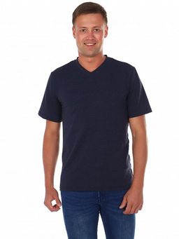 РАСПРОДАЖА Футболка мужская _М75/синий меланж