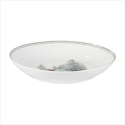 Салатник новогодний «Зимний лес», 20.2×3.6 см, 650 мл, фарфор, белый