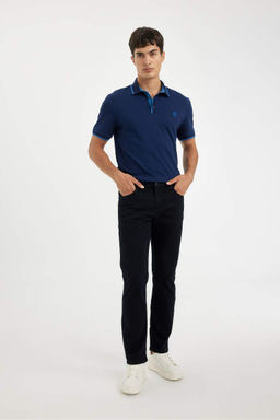 New Regular Fit K?sa Kollu Pike Polo Tisort - Defacto фото 8