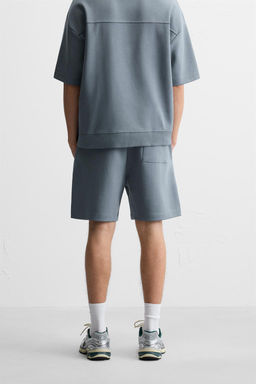 INTERLOCK TEXTURED BERMUDA SHORTS - Zara фото 13