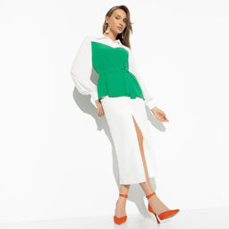 Блуза, С высоты очарования (sexy green, с поясом) - Charutti фото 4