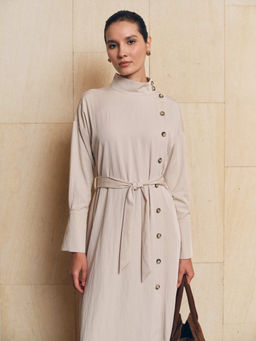 Платье с поясом 512.050112/Св.серый