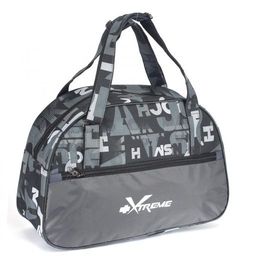 Сумка дорожная Дизайн-Фитнес (малый) -Xtreme, 1отд, 1внеш карм, серый/черный (символика) 208347