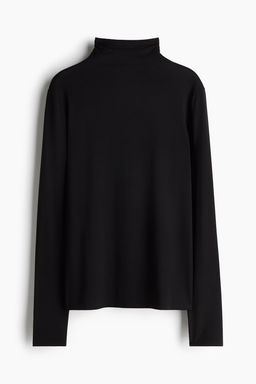 Top de lyocell con cuello perkins - H&m фото 4