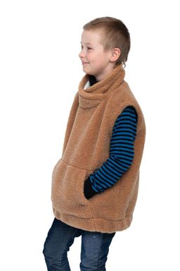 Жилет детский FUR цвет Ваниль УНИСЕКС - Woollamb фото 34