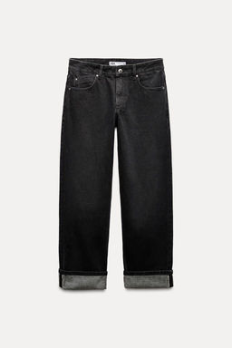 Z1975 SELVEDGE STRAIGHT-LEG MID-WAIST JEANS - Zara фото 6