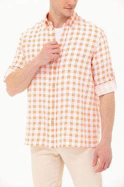 U. S. Polo Assn Мужская клетчатая рубашка в клетку - U.s. polo assn фото 7