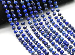 Бусины из лазурита рондель гр.8*6мм, 38см, 45 бусин Радуга камня