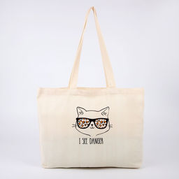 Сумка-шопер без молнии, без подкладки, цвет бежевый - Nazamok фото 5