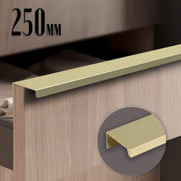 Ручка CAPPIO RT001AU, L=250 мм, м/о 192 мм, цвет сатиновое золото