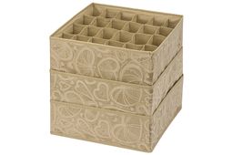 Набор 3 органайзеров д/нижнего белья и носков 32*32*12 см Золотое сердце (12,12,24 ячеек),без крыш - Elan gallery фото 6