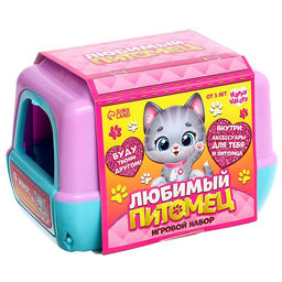 Игровой набор Любимый питомец: Котик в переноске, с аксессуарами - Happy valley фото 12