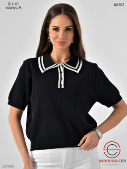 Футболка поло на пуговицах