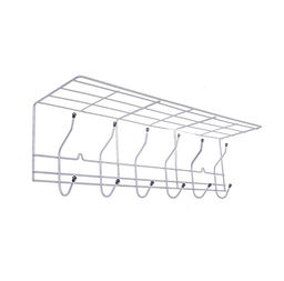 Вешалка 6-ти крючковая с шариками с полкой