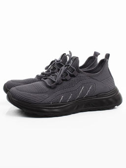 03-TEX-D01-04 DK. GREY Кроссовки летние мужские (текстиль)