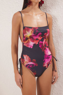 TRENDYOLMILLA Leopar Desenli Kare Yaka Buzgu Detayl? Ask?l? Brazilian Mayo TBESS25MA00066  фото 22