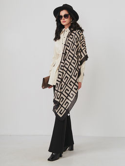 Большой, мягкий, тонкий и очень нежный двусторонний палантин - Tantino фото 3