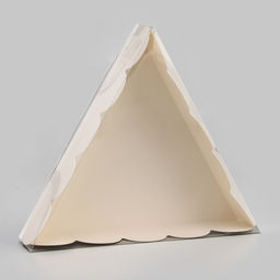 Цена за 5 шт. Коробка для печенья, белая, треугольная 18×18×4 см