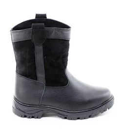 Мини-монголки мужские черные, литая подошва натуральная кожа - Мирунт фото 9