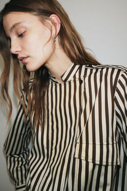 ZW COLLECTION STRIPED SHIRT - Zara фото 2