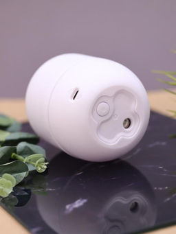 Настольный увлажнитель воздуха - ночник iLikeGift "Lucky flower", white, (портативный, USB)