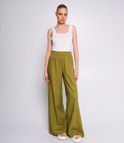 Брюки #ОКТ025005, оливковый
