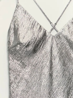 Платье миди из блестящей ткани / Zarina  фото 11