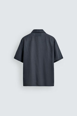 CAMISA REGULAR FIT VOILE ALGOD?N / Gris azul - Zara фото 8