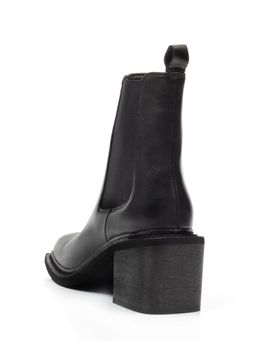 01-E21B-1A BLACK Ботинки демисезонные женские (натуральная кожа, байка) - Фабричный китай фото 8