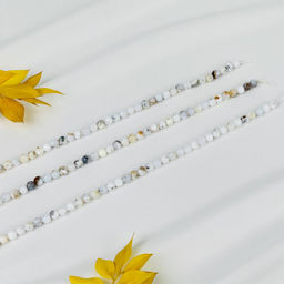 Бусины для украшений из Кахолонга (65 бусин) 39 см