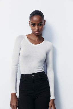 TRF SCULPT HIGH-WAIST JEANS - Zara фото 24