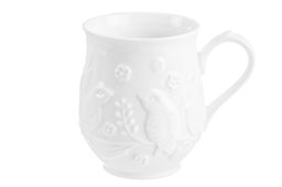 Кружка 350 мл 11,5*9*9,5 см Птички на ветке бочонок