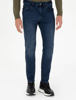 Lacivert Slim Fit Jean Pantolon - Pierre cardin фото 2