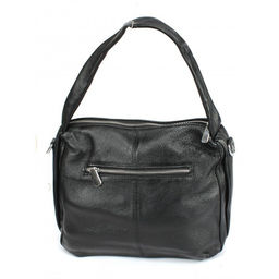 Сумка женская натуральная кожа GU 2033-6615, 1отд+карм/перег, плечевой ремень, черный 264152 - Adelia фото 2